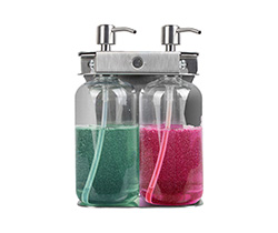 两头不锈钢450ml沐浴露瓶墙架